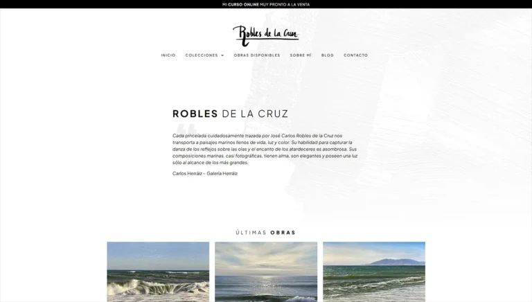 web para Robles de la Cruz