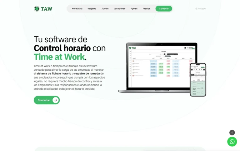 Web Time at Work para VoIPer