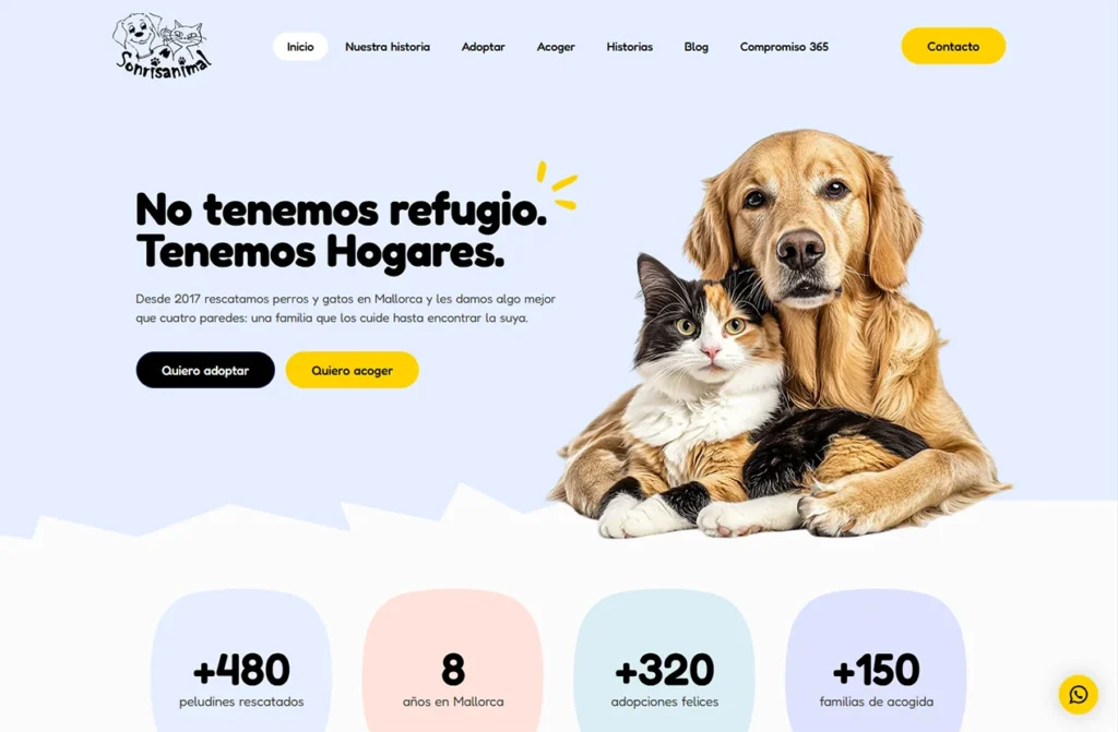 Web para Sonrisa Animal